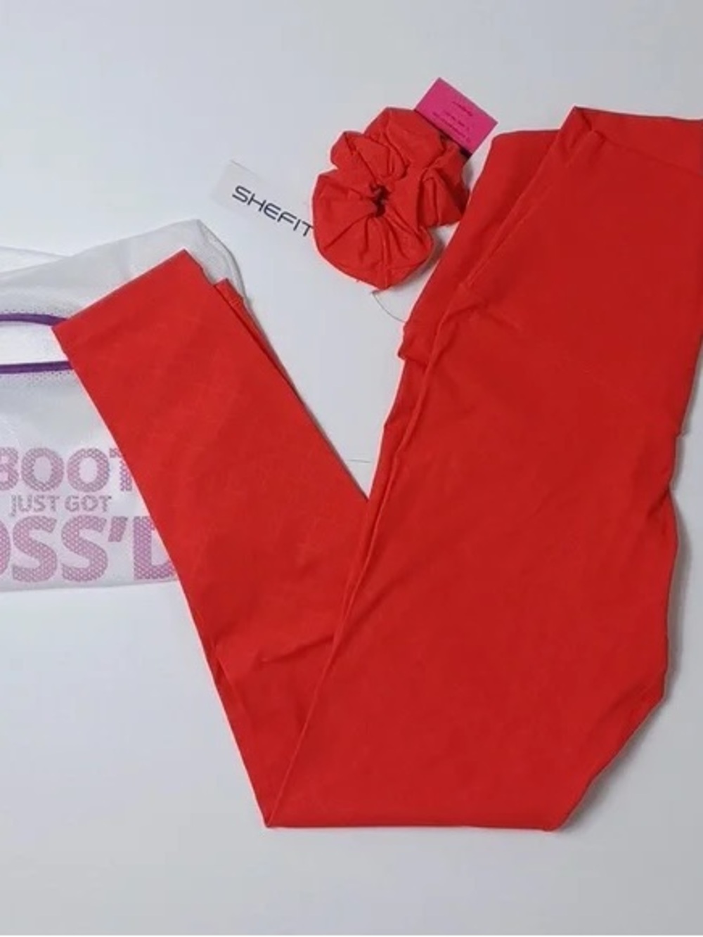 SHEFIT Red High-Waist Leggings